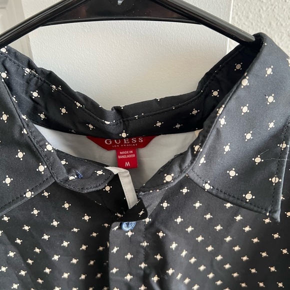 Guess Black Star Pattern Shirt - Picture 2 of 4